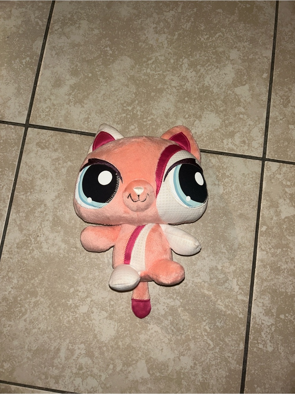 Littlest Pet Shop Pink and White Cat